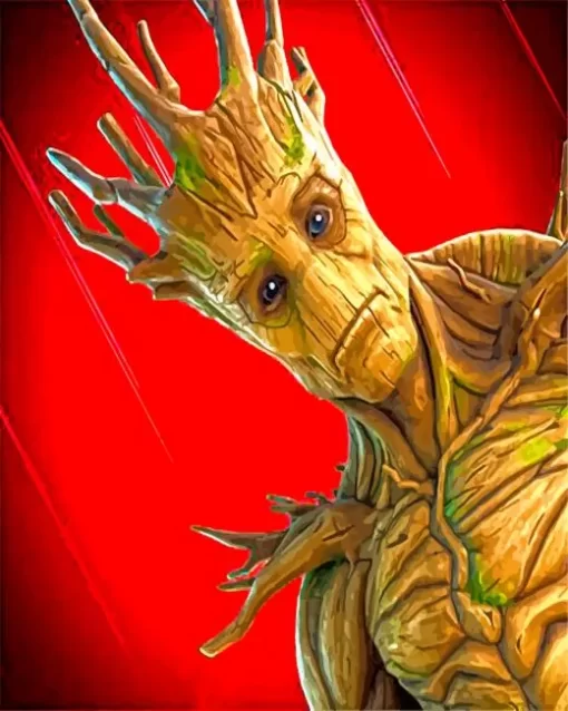 Groot In Fortnite Diamond Painting