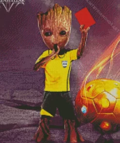 Groot Soccer Diamond Painting