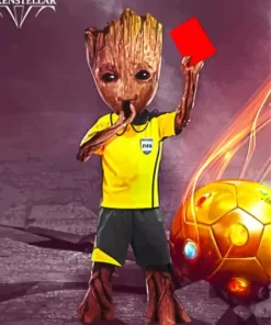 Groot Soccer Diamond Painting