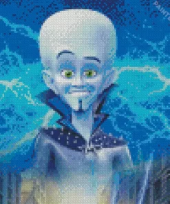 Megamind Face Diamond Painting