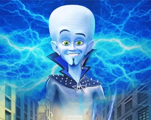 Megamind Face Diamond Painting