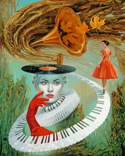 Michael Cheval Sounding Silence Diamond Painting