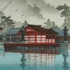 Miyajima In De Mist Diamond Painting