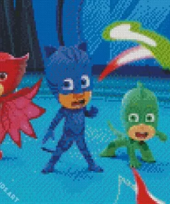 Pj Masks Animation Diamond Painting