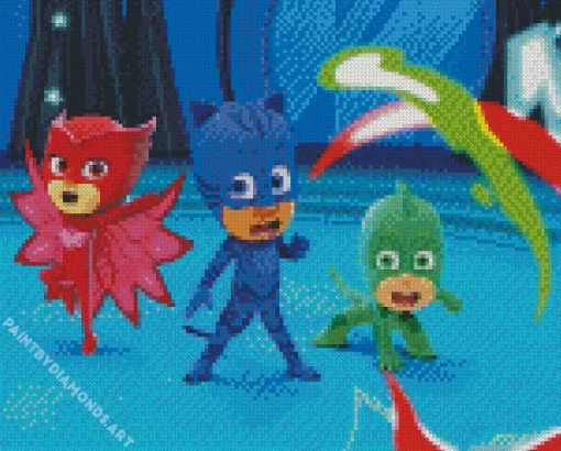 Pj Masks Animation Diamond Painting