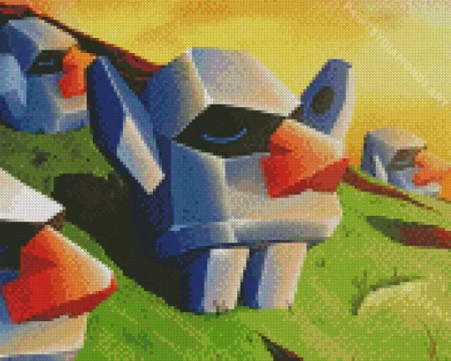 Pokemon Nosepass Art Diamond Painting