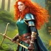 Redhead Female Warrior Diamond Painting