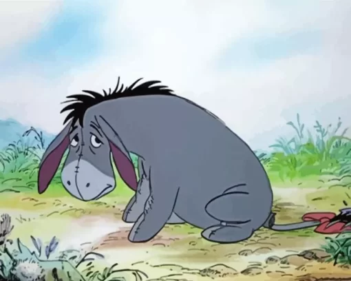 Sad Eeyore Art Diamond Painting