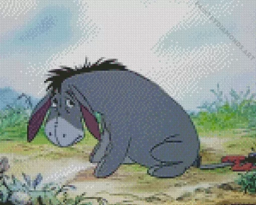 Sad Eeyore Art Diamond Painting