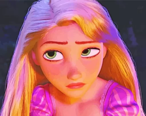 Sad Rapunzel Princess Diamond Painting