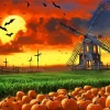 Scary Farm Windmill Diamond Painting