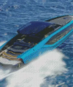 Speed Boat Diamond Painting