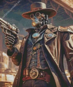 SteamPunk Cowboy Diamond Painting