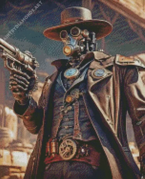 SteamPunk Cowboy Diamond Painting