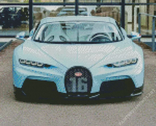 Super Blue Car Diamond Painting