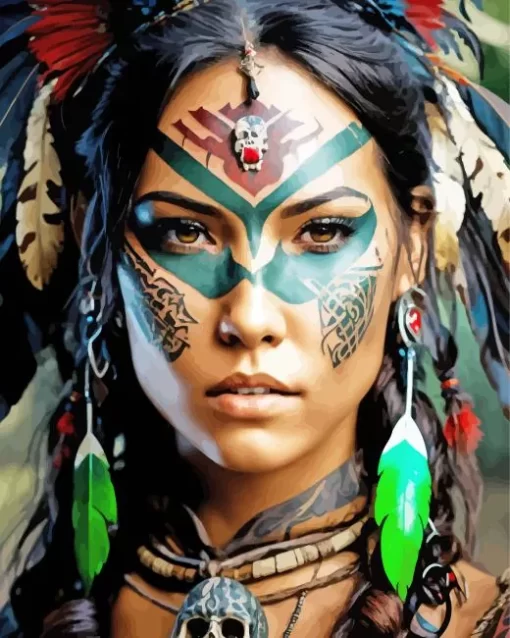 Tribal Face Diamond Painting