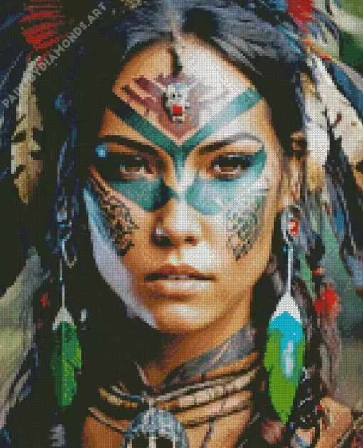 Tribal Face Diamond Painting