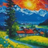 Van Gogh Style Landscape Diamond Painting