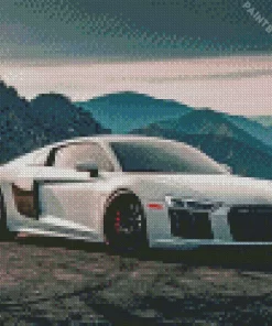 White Audi I8 Diamond Painting