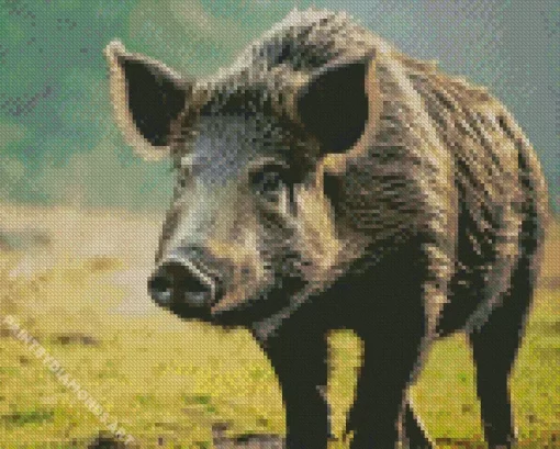 Wild Boar Animal Diamond Painting