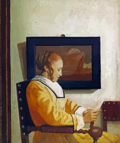 A Young Woman Reading Diamond Painting