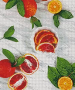 Blood Orange Fruit Diamond Painting