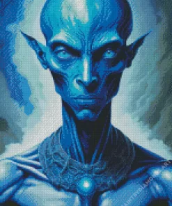 Blue Alien Diamond Painting