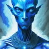 Blue Alien Diamond Painting