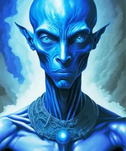 Blue Alien Diamond Painting