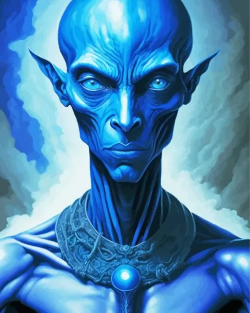 Blue Alien Diamond Painting