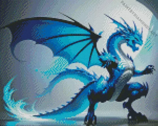 Blue Dragon Diamond Painting