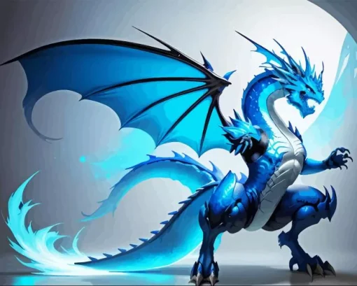 Blue Dragon Diamond Painting