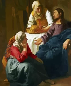 Christ in the House of Martha and Mary Diamond Painting