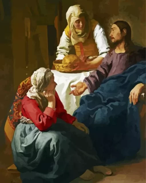 Christ in the House of Martha and Mary Diamond Painting