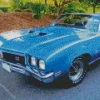 Classic Blue Buick Skylark Diamond Painting