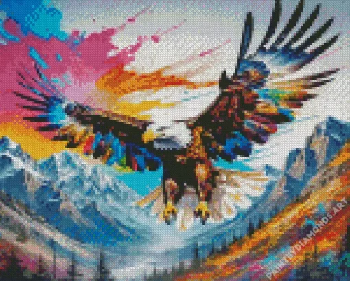 Flying Eagle Diamond Painting