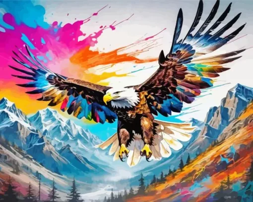 Flying Eagle Diamond Painting