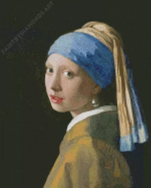 Girl with a Pearl Earring by Johannes Vermeer Diamond Painting