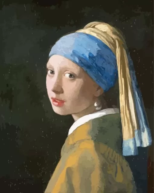 Girl with a Pearl Earring by Johannes Vermeer Diamond Painting