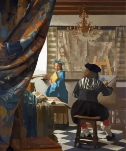 Johannes Vermeer The Art of Painting Diamond Painting