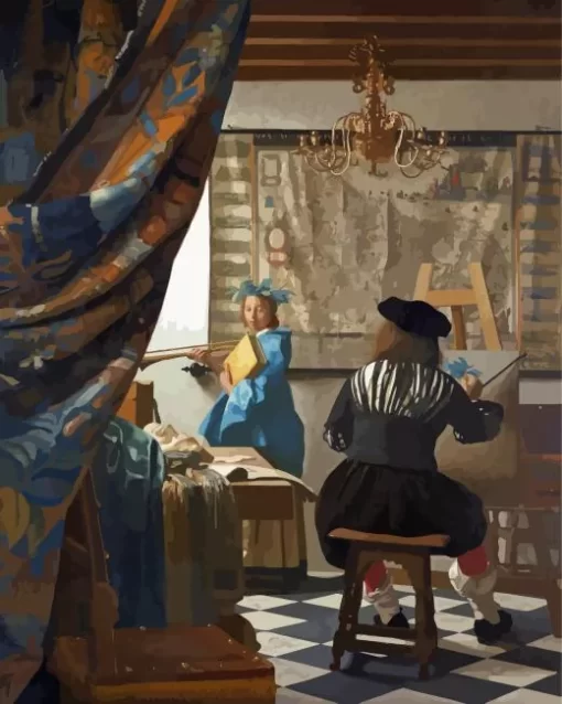 Johannes Vermeer The Art of Painting Diamond Painting