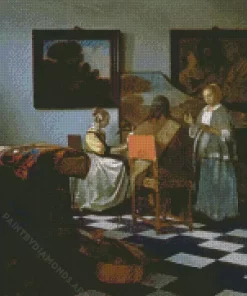 Johannes Vermeer The Concert Diamond Painting