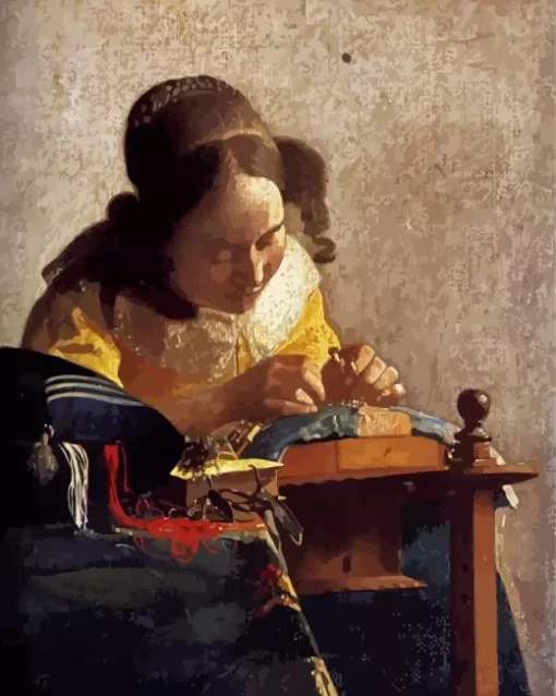 Johannes Vermeer The Lacemaker Diamond Painting