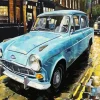 Old Blue Car Diamond Painting