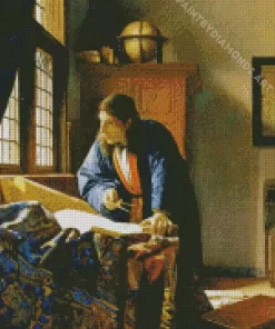 The Geographer by Johannes Vermeer Diamond Painting