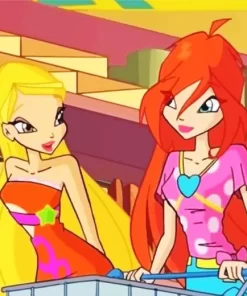 Winx Club Bloom and Stella Diamond Painting