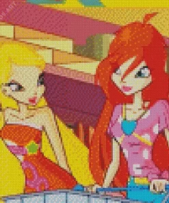 Winx Club Bloom and Stella Diamond Painting