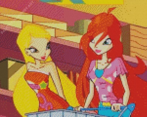 Winx Club Bloom and Stella Diamond Painting