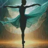 Aesthetic Dancing In The Rain Diamond Painting