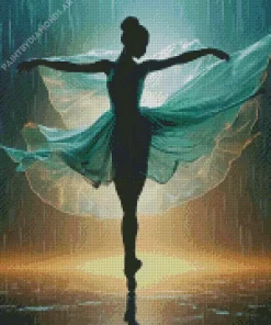 Aesthetic Dancing In The Rain Diamond Painting